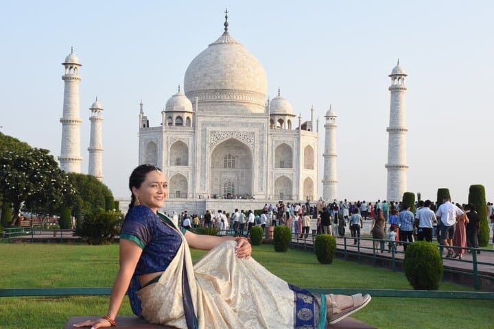 Taj Mahal Sunrise & Elephant Conservation Day Trip from Delhi photo 3