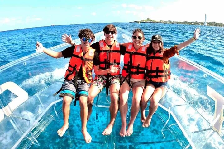 Cozumel Clear-Boat & Buggy Tour: Snorkel Reefs, Mayan Ceremonies and Island Lunch