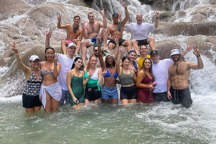Dunn's River Falls Climb & Beach — Ocho Rios Waterfall Adventure with Entry