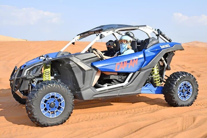 Dubai Morning CAN‑AM Buggy Safari — Sandboarding & Camel Ride in the Red Dunes photo 2