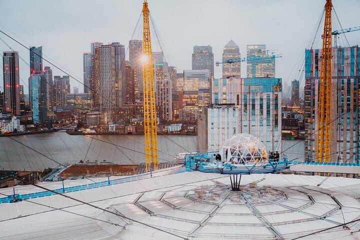 Up at The O2 Snow Globe Roof Climb — London Winter Experience