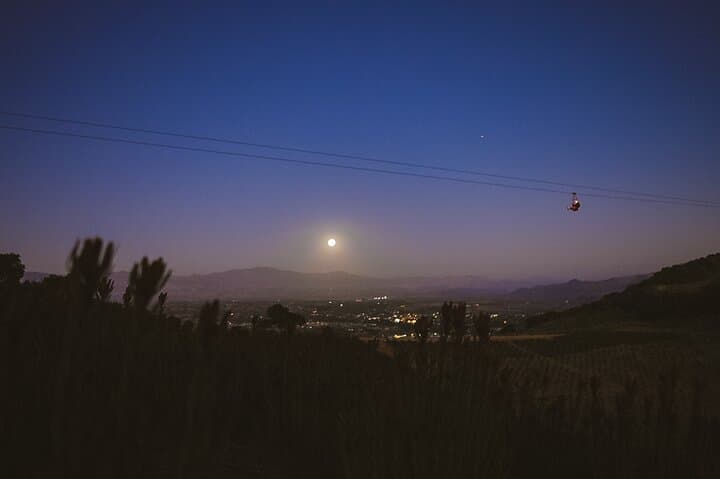 Moonlight Zipline Over Santa Ynez Valley — Full Moon Night Flight near Santa Barbara photo 3
