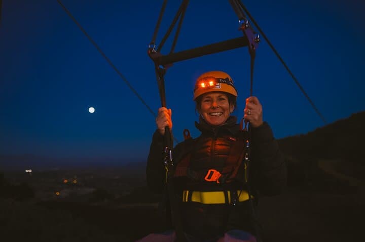 Moonlight Zipline Over Santa Ynez Valley — Full Moon Night Flight near Santa Barbara photo 4