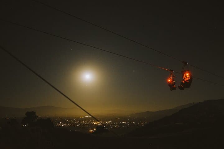 Moonlight Zipline Over Santa Ynez Valley — Full Moon Night Flight near Santa Barbara photo 2