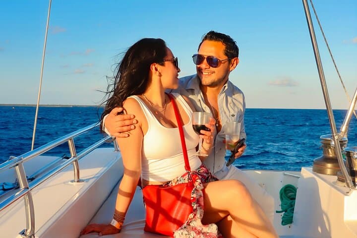Cancun Luxury Sunset Sailing Cruise: Catamaran, Open Bar & Light Dinner photo 6