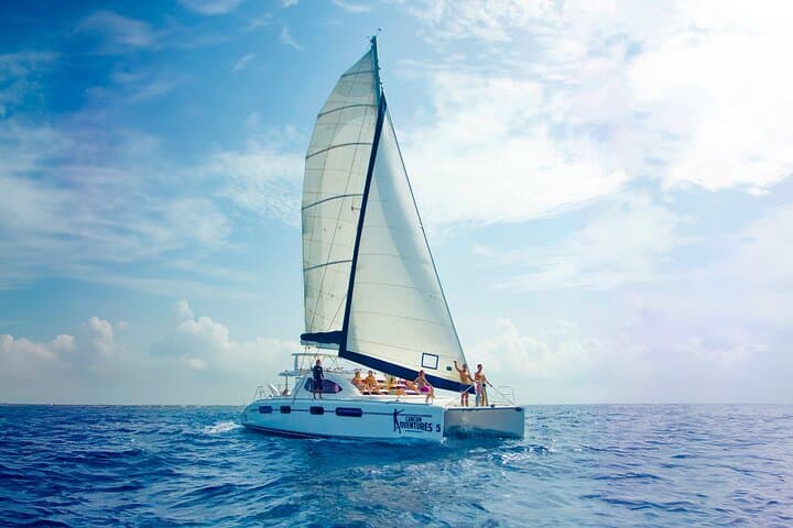 Luxury Riviera Maya Snorkeling Cruise: Catamaran, Reef Stops & Open Bar