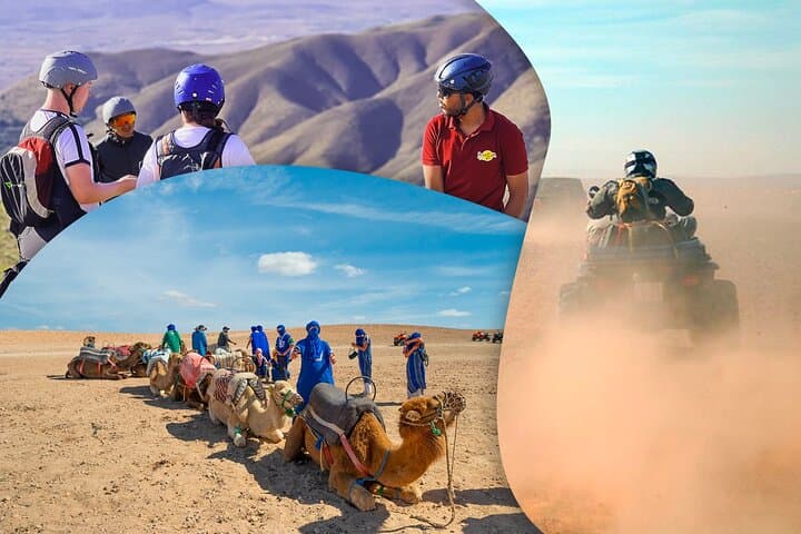 Agafay Desert Camel, Quad & Sunset Paragliding from Marrakech
