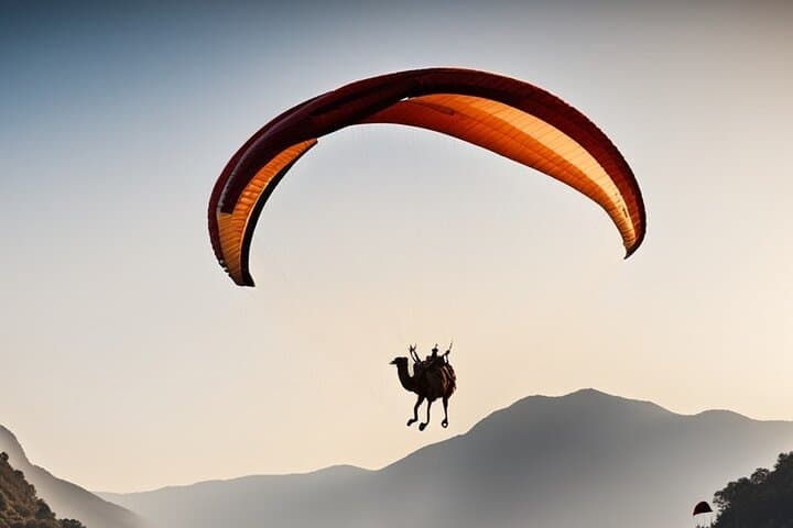Sunset Paragliding and Camel Ride in the Agafay Desert from Marrakech