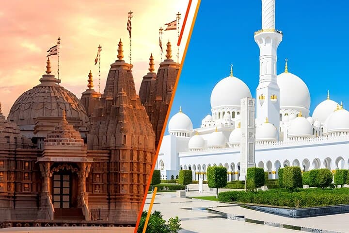 Abu Dhabi Grand Mosque & BAPS Hindu Mandir: Full-Day Cultural Tour from Dubai