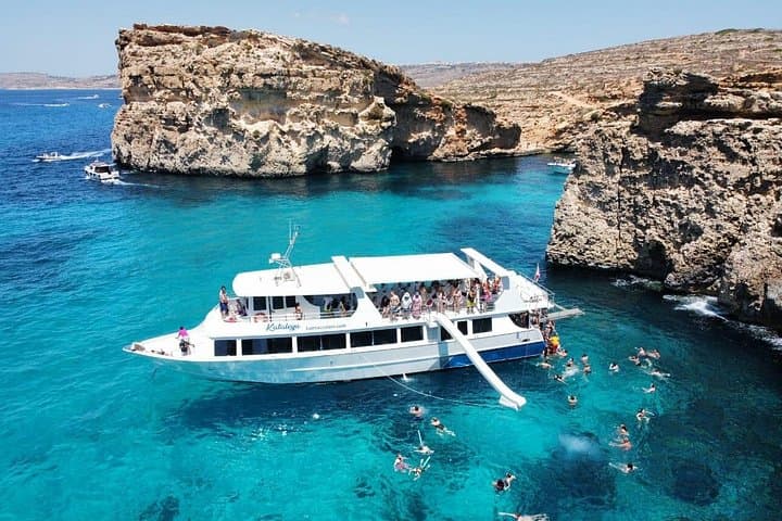 Sliema to Comino: Full-Day Cruise to Blue Lagoon, Crystal Lagoon & Caves photo 1
