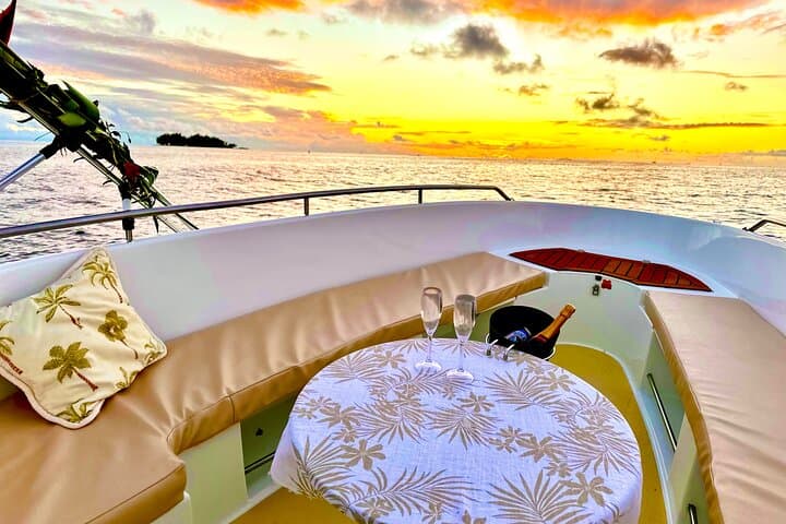 Private Sunset Jet-Boat Tour in Bora Bora: Lagoon Sunset & Champagne Cruise photo 4
