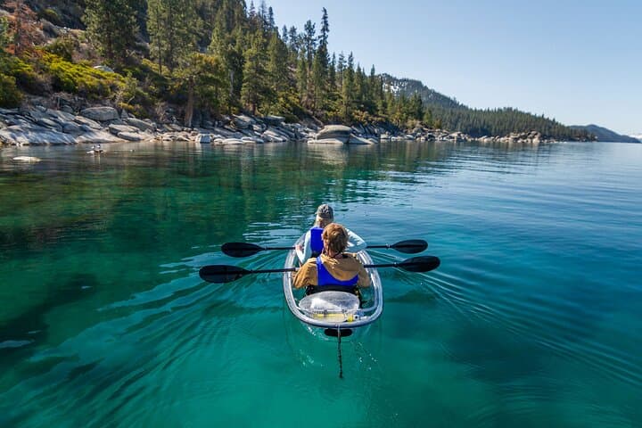 Paddle Clear: East Shore Transparent Kayak Tour at Lake Tahoe