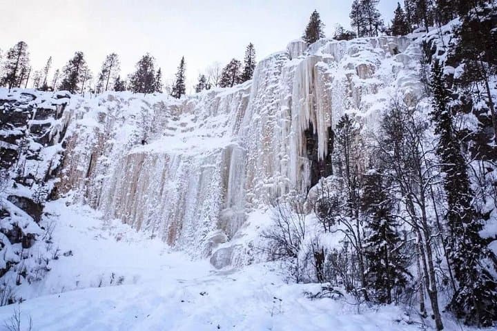 Hike Korouoma Canyon: Frozen Waterfalls & BBQ Day Trip from Rovaniemi photo 2