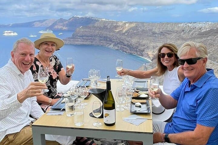 Santorini Private Wine Tasting: Caldera Views, Venetsanos & Local Wineries