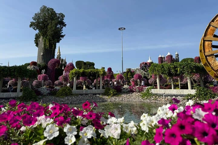 Dubai Miracle Garden: Two-Way Transfer and Stress-Free Visit