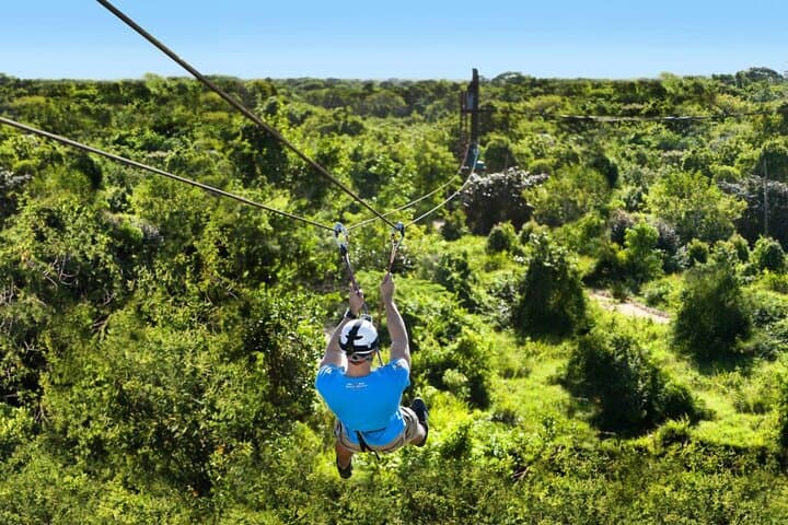 Zipline, Hanging Bridge & Waterfall Pool Adventure in Punta Cana photo 3
