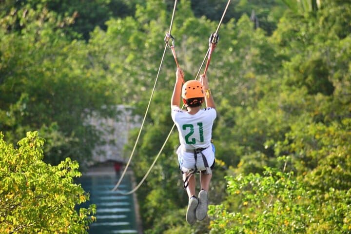 Zipline, Hanging Bridge & Waterfall Pool Adventure in Punta Cana photo 2