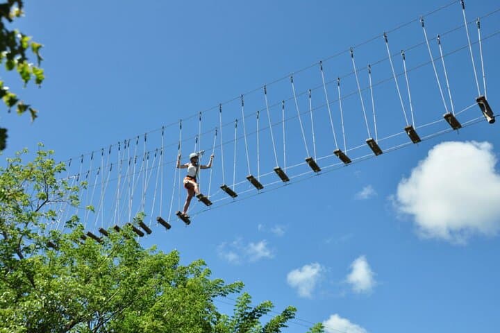 Zipline, Hanging Bridge & Waterfall Pool Adventure in Punta Cana photo 5