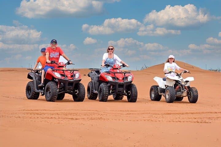 Dubai Red Dune Quad Bike and Camel Ride: 30/60-Minute Desert Adventure