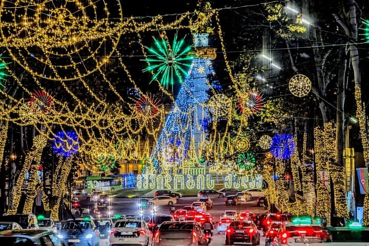 Tbilisi Christmas & New Year Walking Tour: Markets, Lights, and Local Flavors