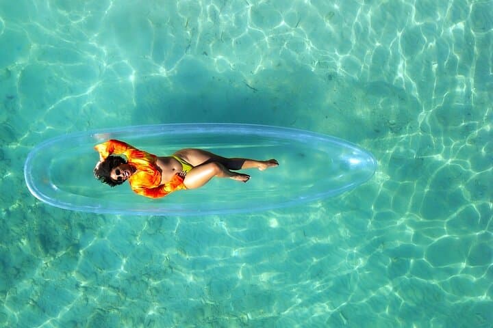Luxury Clear Kayak Drone Photoshoot at Swallows Beach, Tobago photo 4