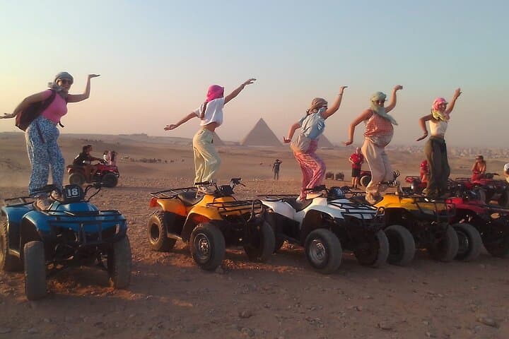 Giza Pyramids & Sahara ATV: Private Half-Day Adventure from Cairo