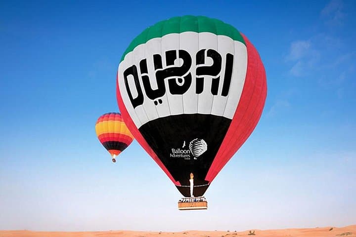 Dubai Hot Air Balloon Sunrise Flight with Falcon Demo and Transfers photo 1