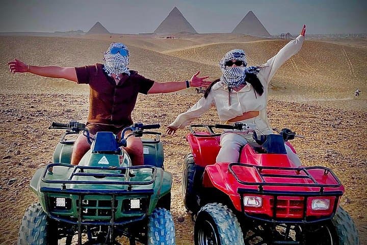 Giza Pyramids and Sahara Quad Bike Adventure — Half‑Day Tour from Cairo photo 1