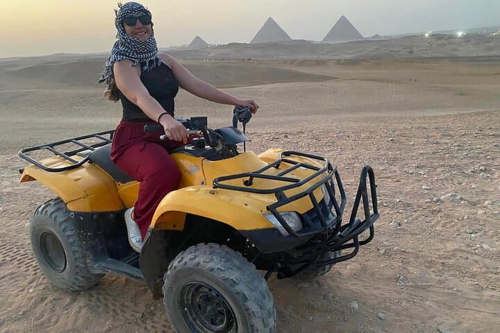 Ride a Quad Around the Giza Pyramids — Sunset Sahara Adventure
