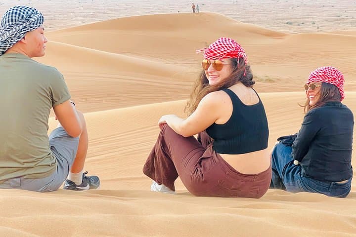 Dubai Morning Red Dune Safari: Quad Bike, Camel Ride & Sandboarding at Sunrise photo 1