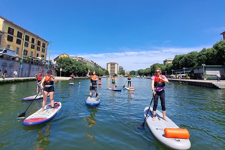 SUP on Milan's Navigli: Darsena to Naviglio Grande Sensory Tour photo 6