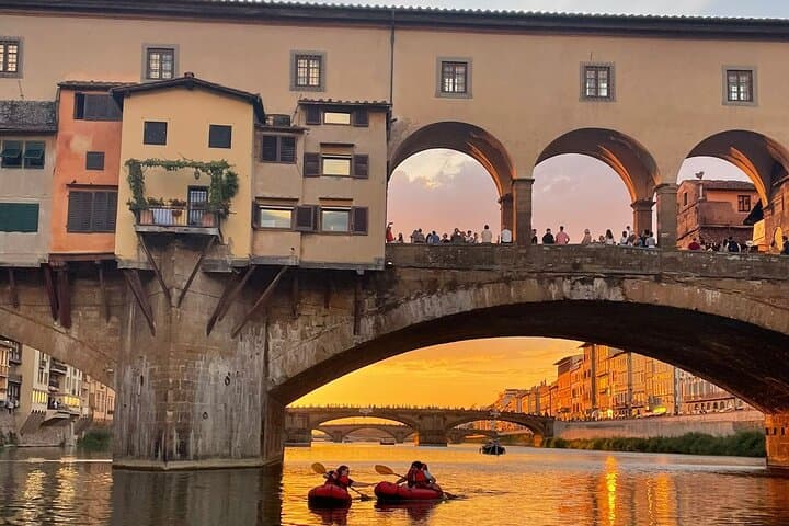 Kayak the Arno under Ponte Vecchio — Florence from the Water photo 2