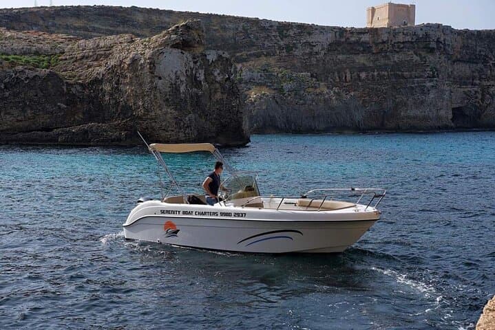 Private Comino Boat Tour: Blue Lagoon, Crystal Lagoon & Sea Caves photo 2