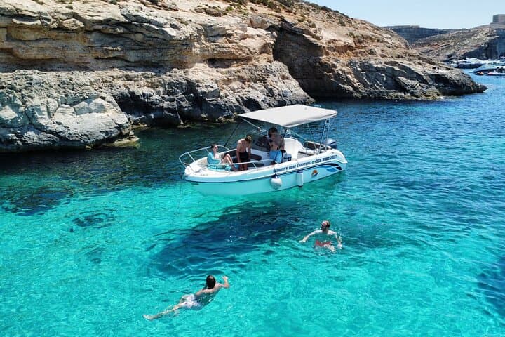 Private Comino Boat Tour: Blue Lagoon, Crystal Lagoon & Sea Caves photo 4