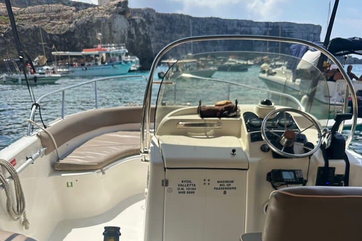 Private Comino Boat Tour: Blue Lagoon, Crystal Lagoon & Sea Caves photo 5
