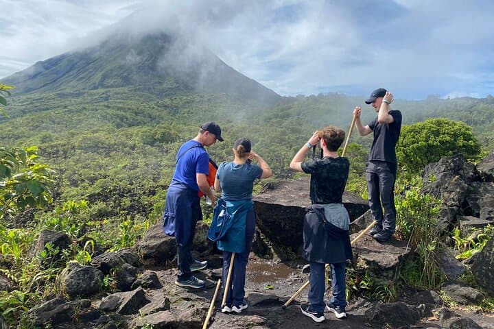 Half-Day Arenal Volcano Hike & La Fortuna Waterfall Tour — Swim, Lunch & Rainforest Walk