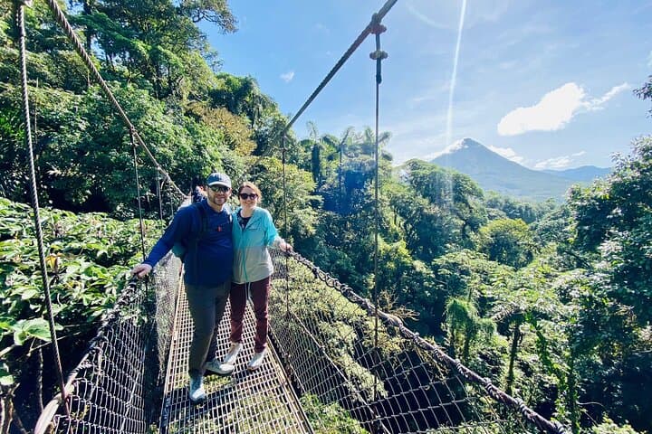 Half-Day Hanging Bridges & La Fortuna Waterfall Tour — Arenal Rainforest Experience