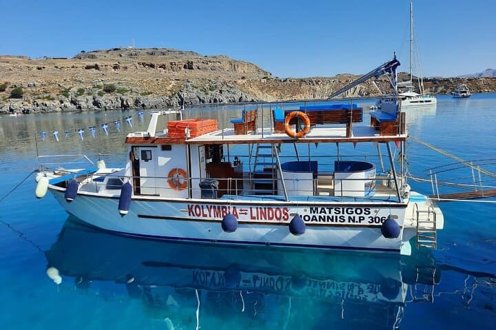 Boat to Lindos from Kolymbia: Tsambika & Red Sand Beach Swim Stops photo 3