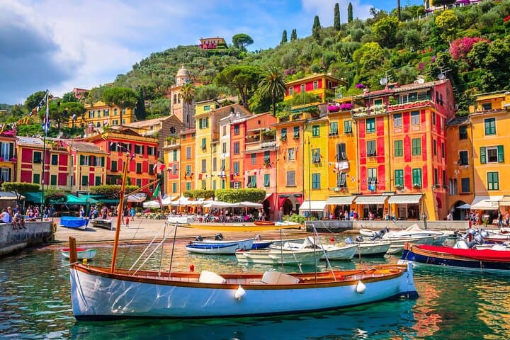 Milan to Portofino & Genoa Day Trip with Private Boat Cruise photo 1