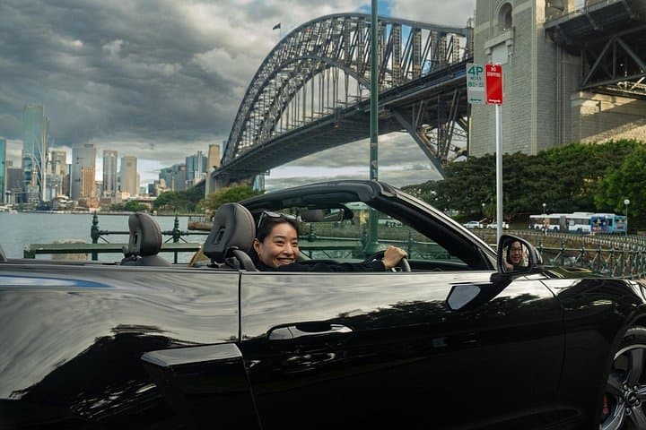 Convertible Sydney Harbour Bridge Drive: Self-Drive Mustang Tour with Social Reel photo 3