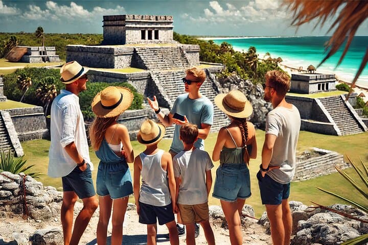 Tulum & Cobá Day Tour: Cenote Swim, Ancient Pyramids and Playa del Carmen Stroll photo 1
