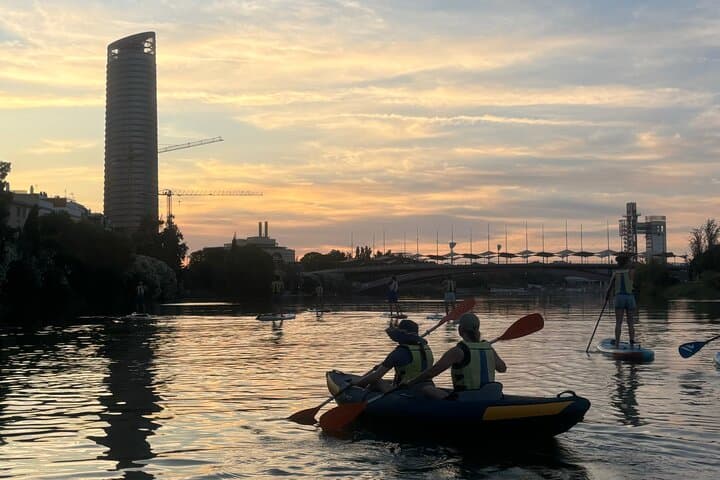 Sunset Kayak Tour on the Guadalquivir River in Seville photo 2