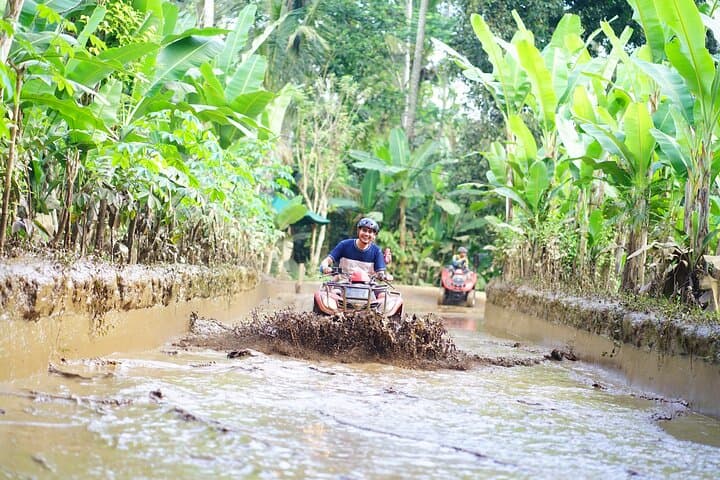 Bali ATV Adventure in Ubud: Gorilla Cave, Waterfall & Quad Bike Ride