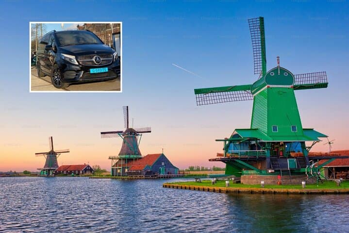 Private 3-Hour Custom Amsterdam Car Tour — Keukenhof, Zaanse Schans & Volendam