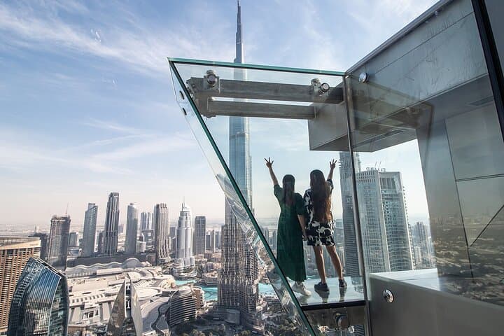 Sky Views Dubai: Edge Walk, Glass Slide & Observatory Ticket with Shared Transfer