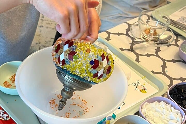 Mosaic Lamp Workshop Richmond — Hands-On Glass Mosaic Class (2.5 hrs) photo 6
