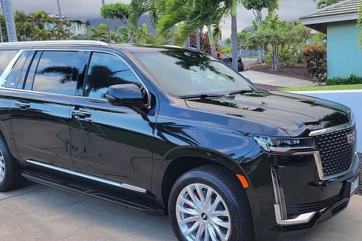 VIP Private Maui OGG Airport Transfer in Black Cadillac Escalade photo 4