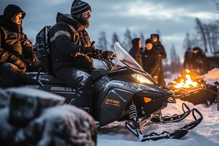 Zakopane Extreme Snowmobile Ride with Bonfire: Mountain Transfer & Highland Flavors