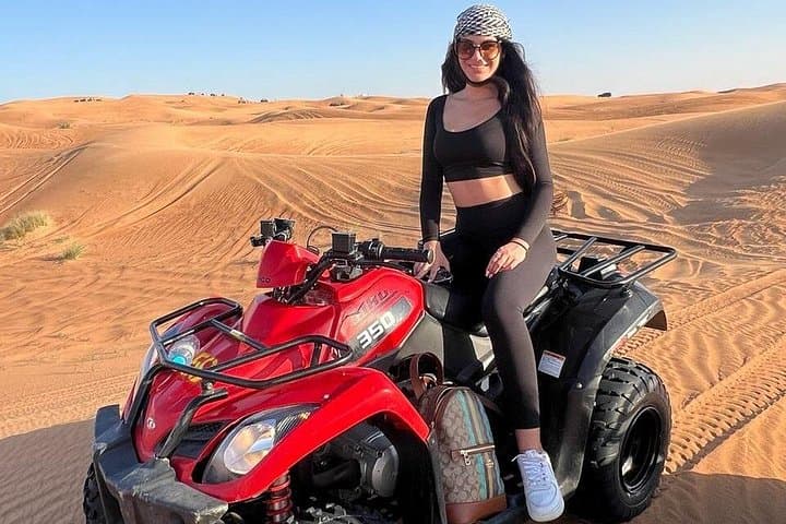 Morning Desert Safari in Dubai's Red Dunes — Dune Bashing, Sandboarding & Camel Ride photo 5