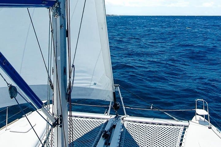 Private 45-Foot Catamaran to Inah Bay: Half-Day Snorkel, Paddleboard & Lunch from Playa del Carmen photo 2